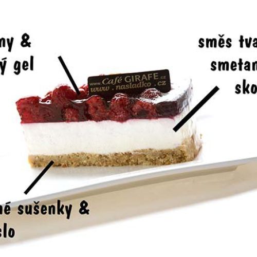 Smetanový dort LIGHT malinový