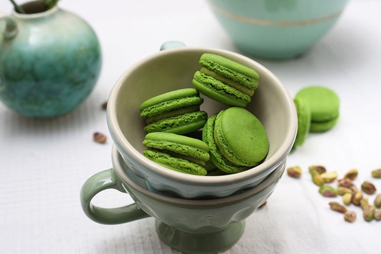 Pistáciová makronka