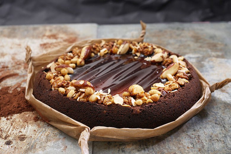 Cheesecake kávový s ořechy