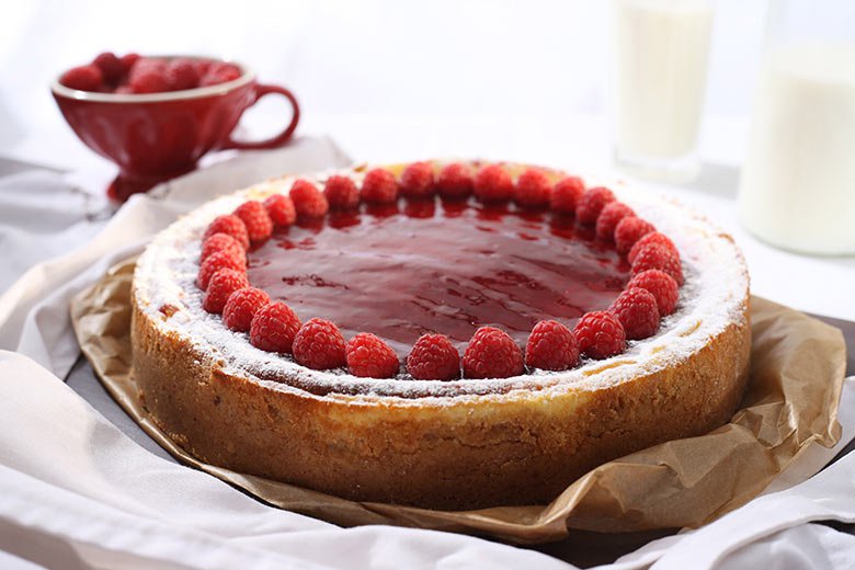 Cheesecake malinový